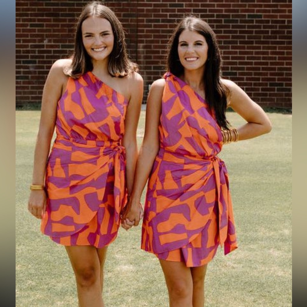 Karlie Orange/Purple Dress